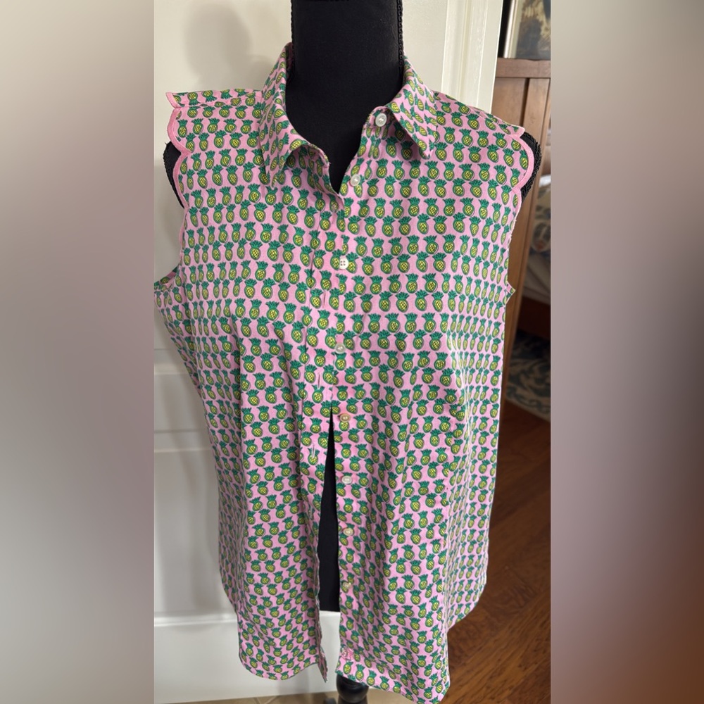 Talbots sleeveless blouse. Size Lg $15